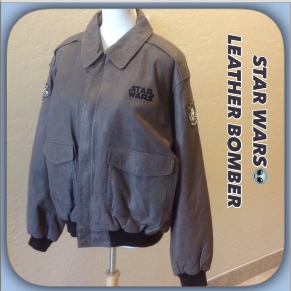 STAR WARS Other - STAR WARS 👽BRAND NEW  Brown Leather Bomber Jacket