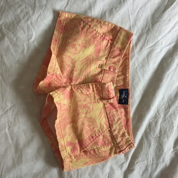 Orange and Pink American Eagle Shorties