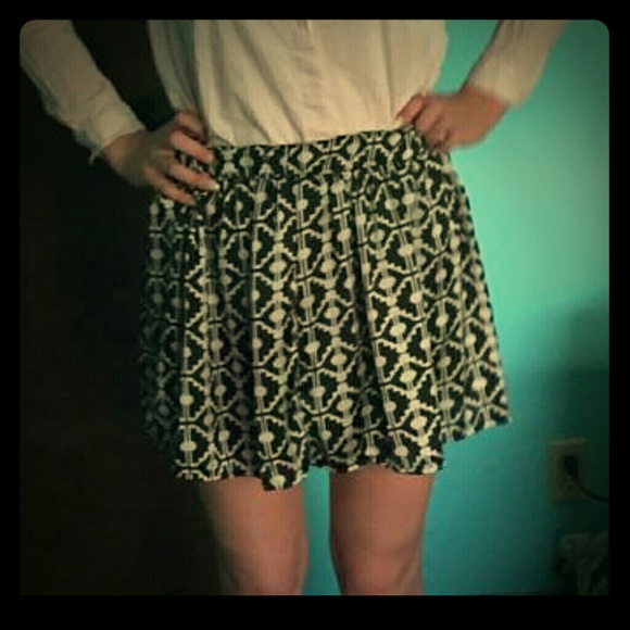 Handmade patterned silk skirt