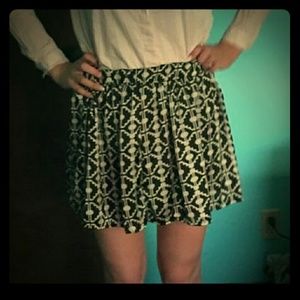 Handmade patterned silk skirt