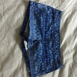 Blue and Black American Eagle Shorties
