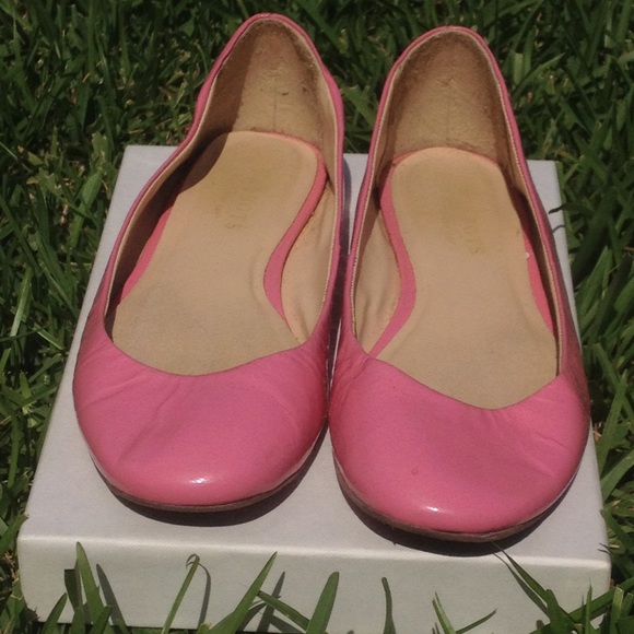 Talbots pink patent leather flats