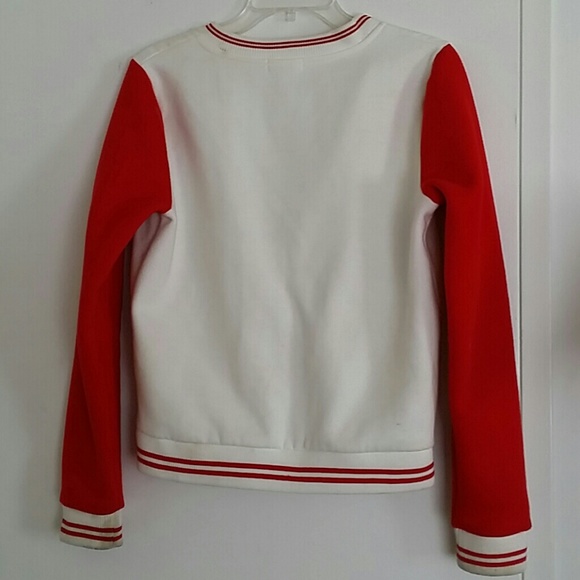 SOLD "A" football jacket by zenana outfitters - Picture 4 of 4
