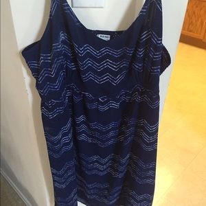 Old navy chic blue chiffon dress