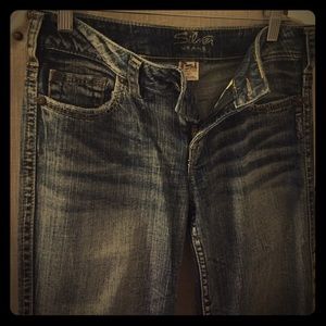 Silver bootcut jeans