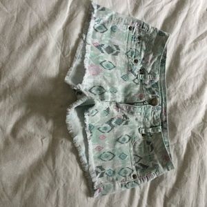 Patterned American Eagle Cutoffs