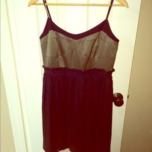 BCBG Satin & Chiffon Dress.