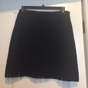 Suede fringe skirt by Tamara Mellon