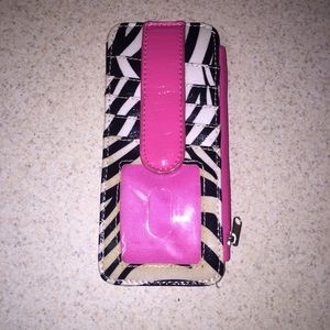 Pink and zebra wallet
