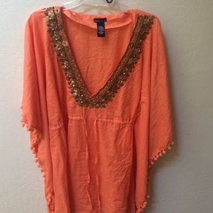 Coral Victoria secret swimsuit coverup