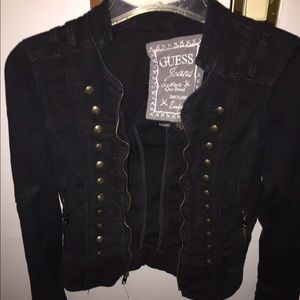 Guess black military jacket