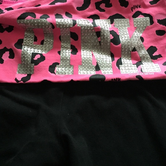 Victoria's Secret Pink yoga crop pants NWOT