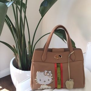 HELLO KITTY DESIGNER LUX BAG (REAL LEATHER)