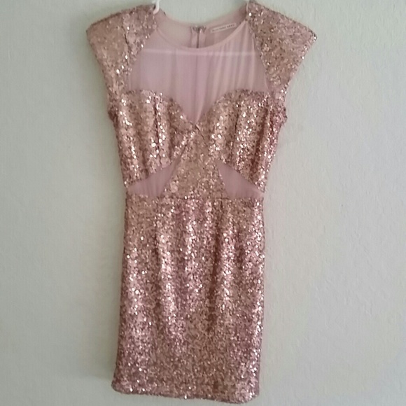 NEW rose gold sequin dress