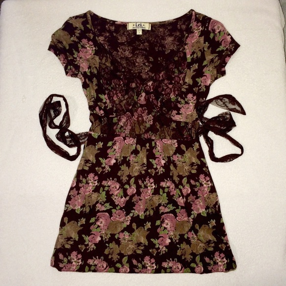 🔆Summer Floral Shirt Imperial Waist Small-Medium - Picture 3 of 4