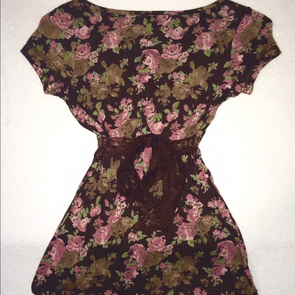 🔆Summer Floral Shirt Imperial Waist Small-Medium - Picture 4 of 4