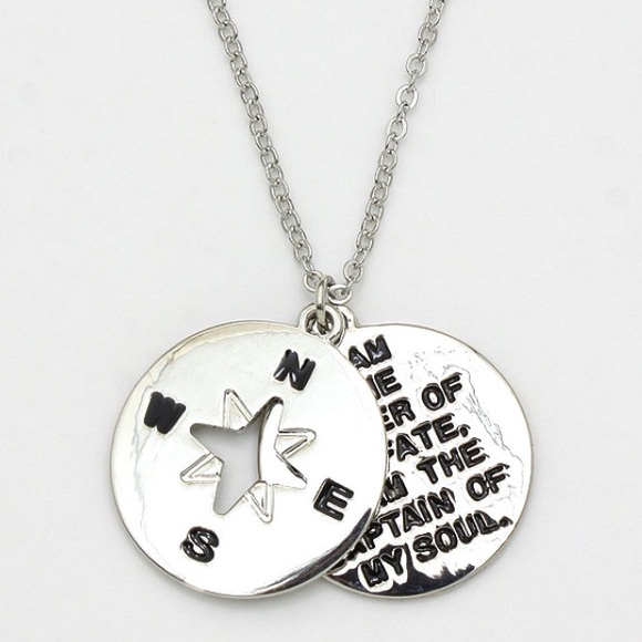 Jewelry - "Master of My Fate" Pendant Necklace