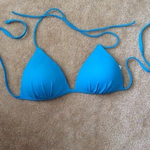 Bright Blue Bikini Top W/ Slight Push Up