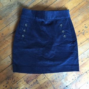 Banana Republic Navy Corduroy Pencil Skit