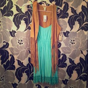 Forever 21 fringe vest