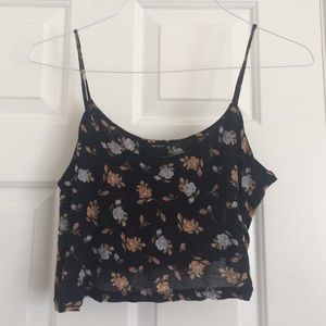 Forever 21 floral crop top