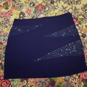 Sequin mini skirt