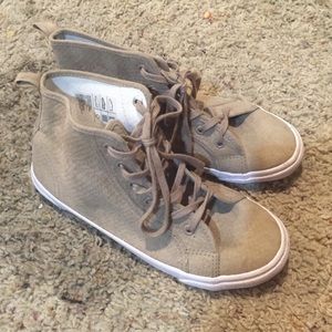 Tan h&m high top shoes