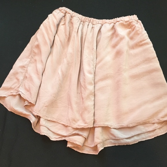 Dark blush flowy skirt.