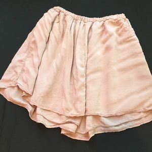 Dark blush flowy skirt.