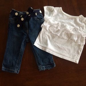 Cute Baby Girl Outfit With Crazy 8 Jeans