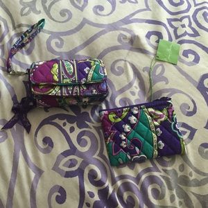 3 in one wallet organizer and a coin purse.