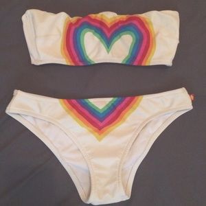 Rainbow Heart bikini
