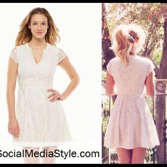Lauren Conrad White Lace Dress