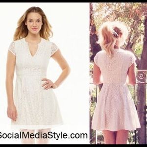 Lauren Conrad White Lace Dress