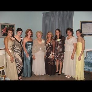 Floor length ball gown dress