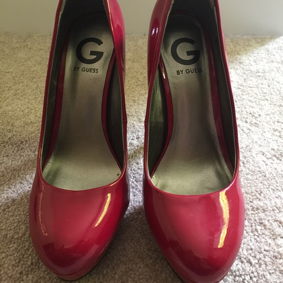 bright red heels
