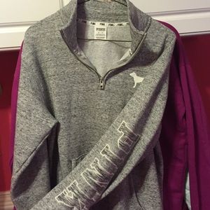 Marled Gray Half Zip Pullover