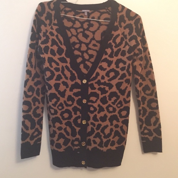 Cheetah Print Cardigan - Picture 1 of 3