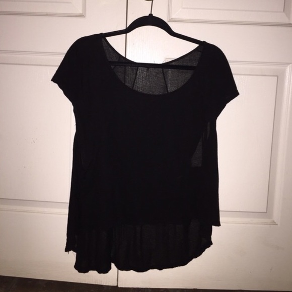 Brandy Melville Flowy Black Shirt