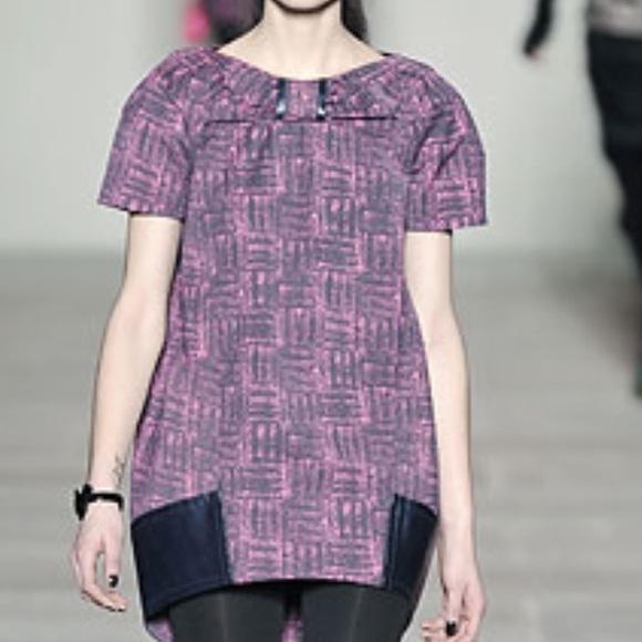 Marc by Marc Jacobs Blue and Black Printed Dress