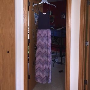 Tribal print maxi dress