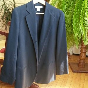 Black suit jacket.