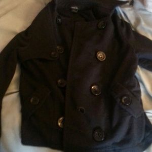 Black pea coat