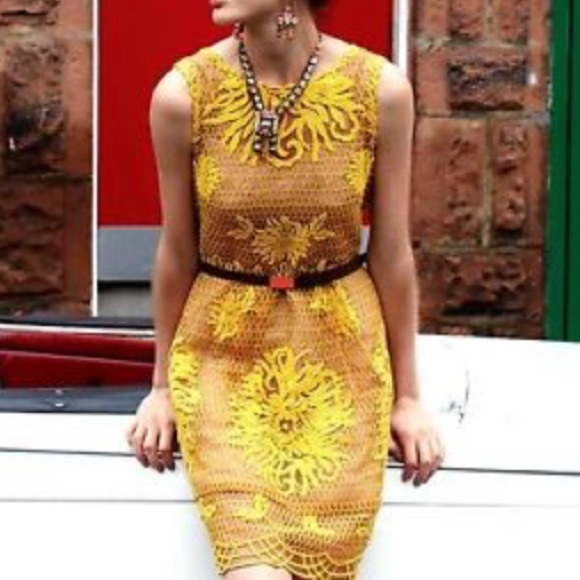Yoana Barashi Honeycomb Lace Dress