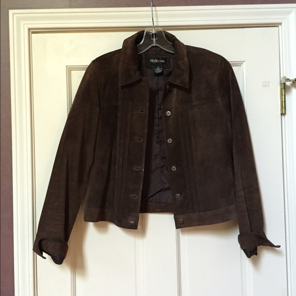 Brown suede blazer