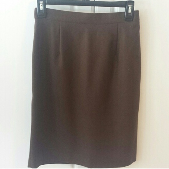 J crew brown skirt
