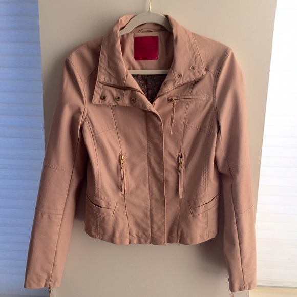 Jackets & Blazers - Blush Pink pleather Jacket