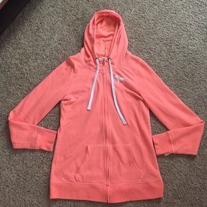 LAST CHANCE 🎉🎉Pink by VS coral hoodie!