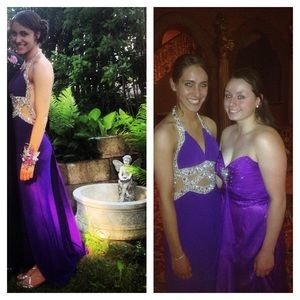 Dark purple prom/ball dress