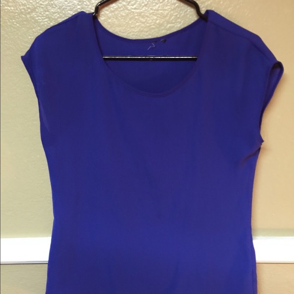 Bright Solid Blue Blouse